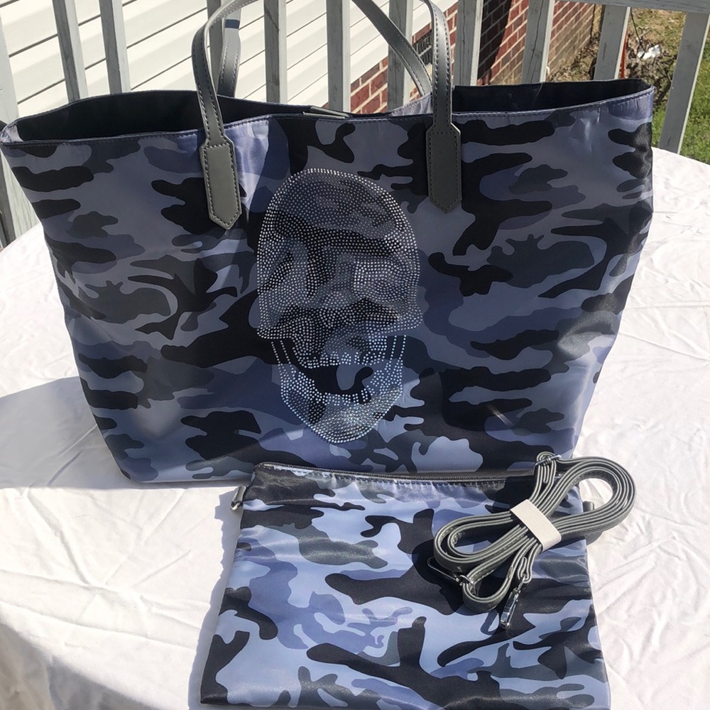 💀 Camo Tote Bag Set